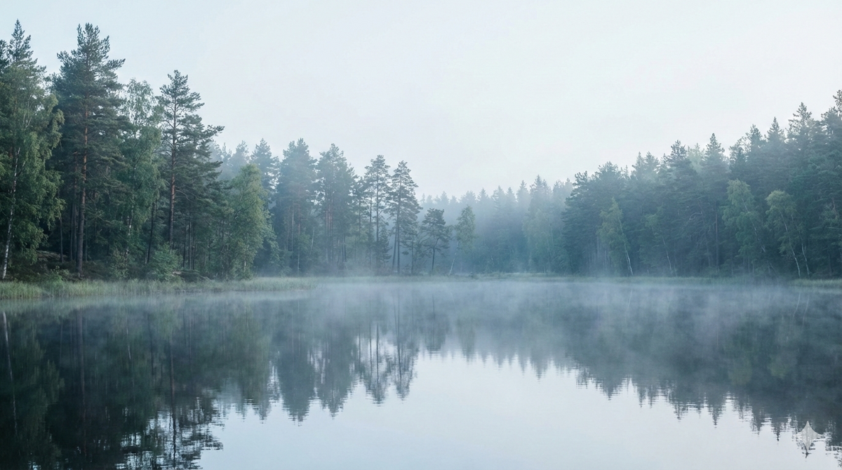 QAURA Stimmung Nebel See